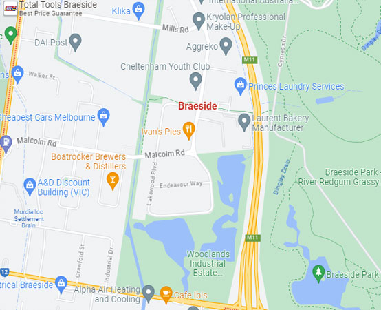 Broadmeadows map area