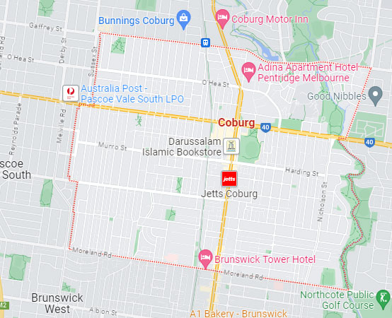 Coburg map area