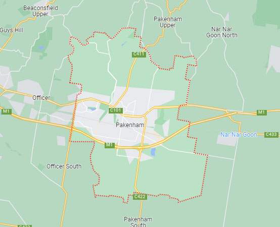 Pakenham map area