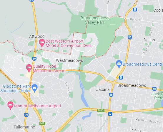 Westmeadows map area